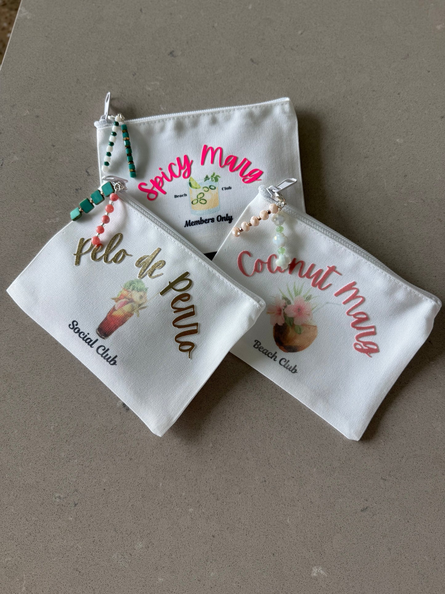 Cocktail Club small zip pouch