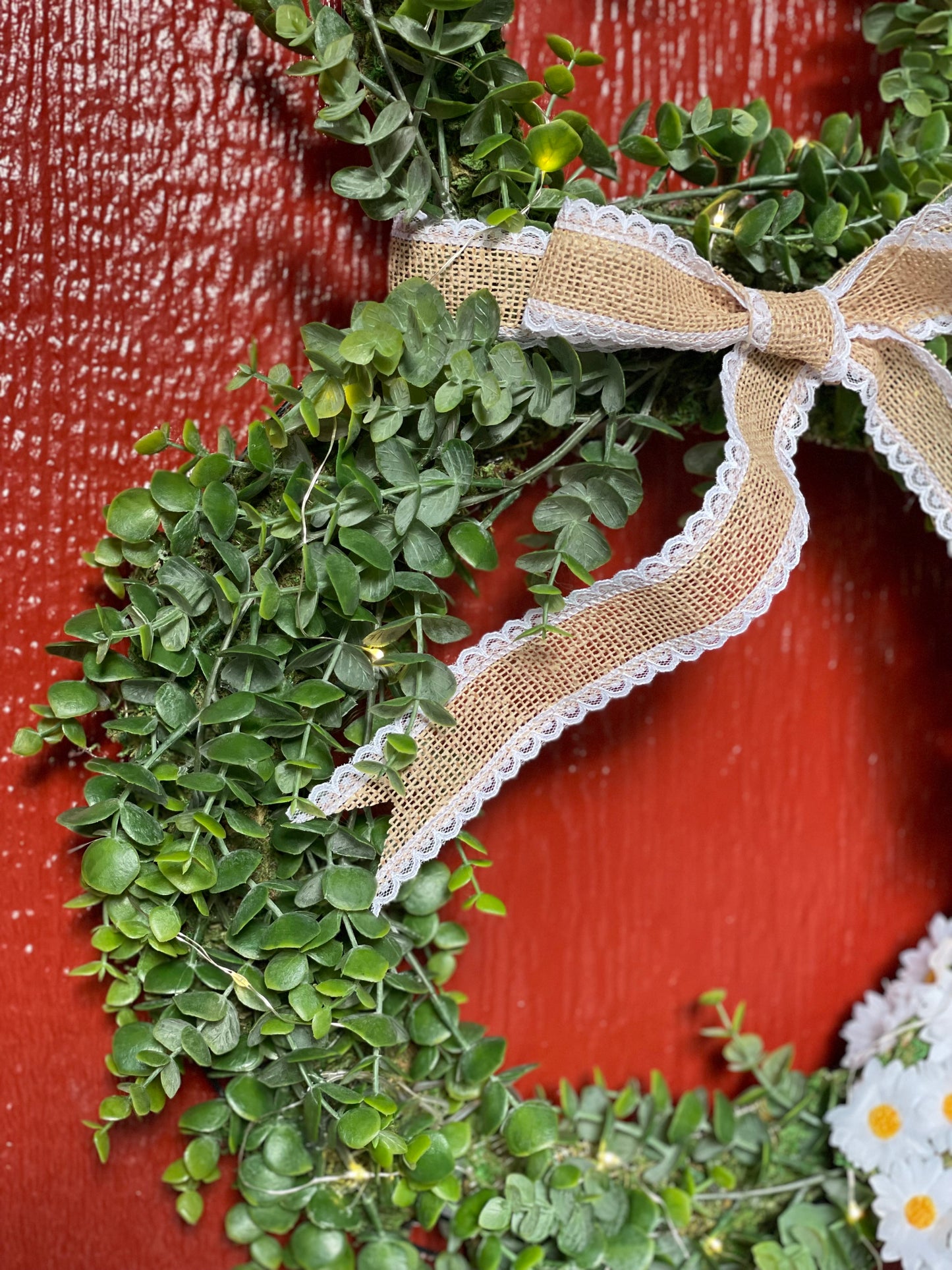 Light up Bunny Wreath