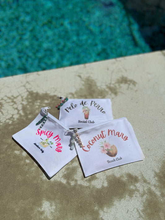 Cocktail Club small zip pouch