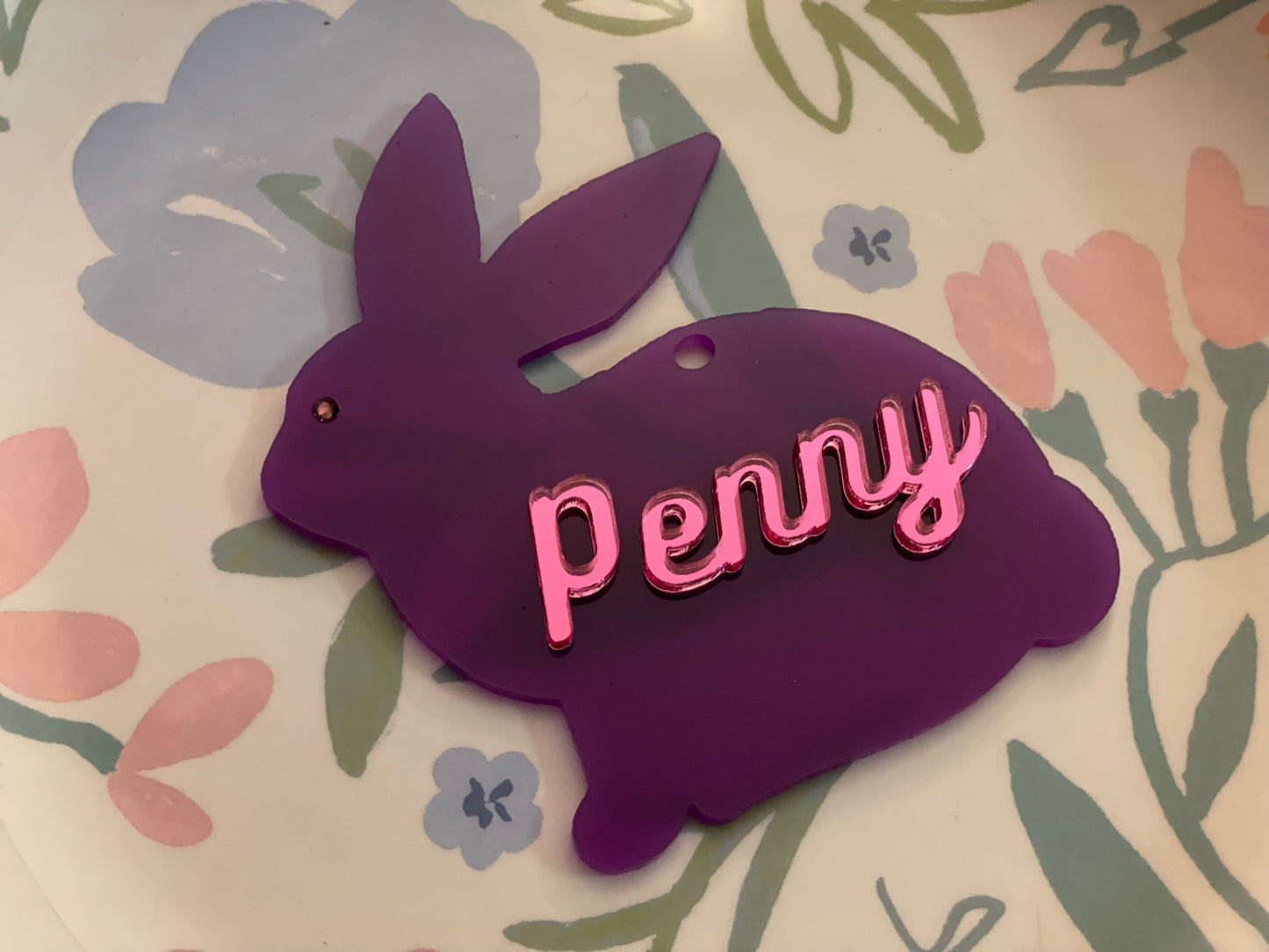 Easter Bunny Name Tag