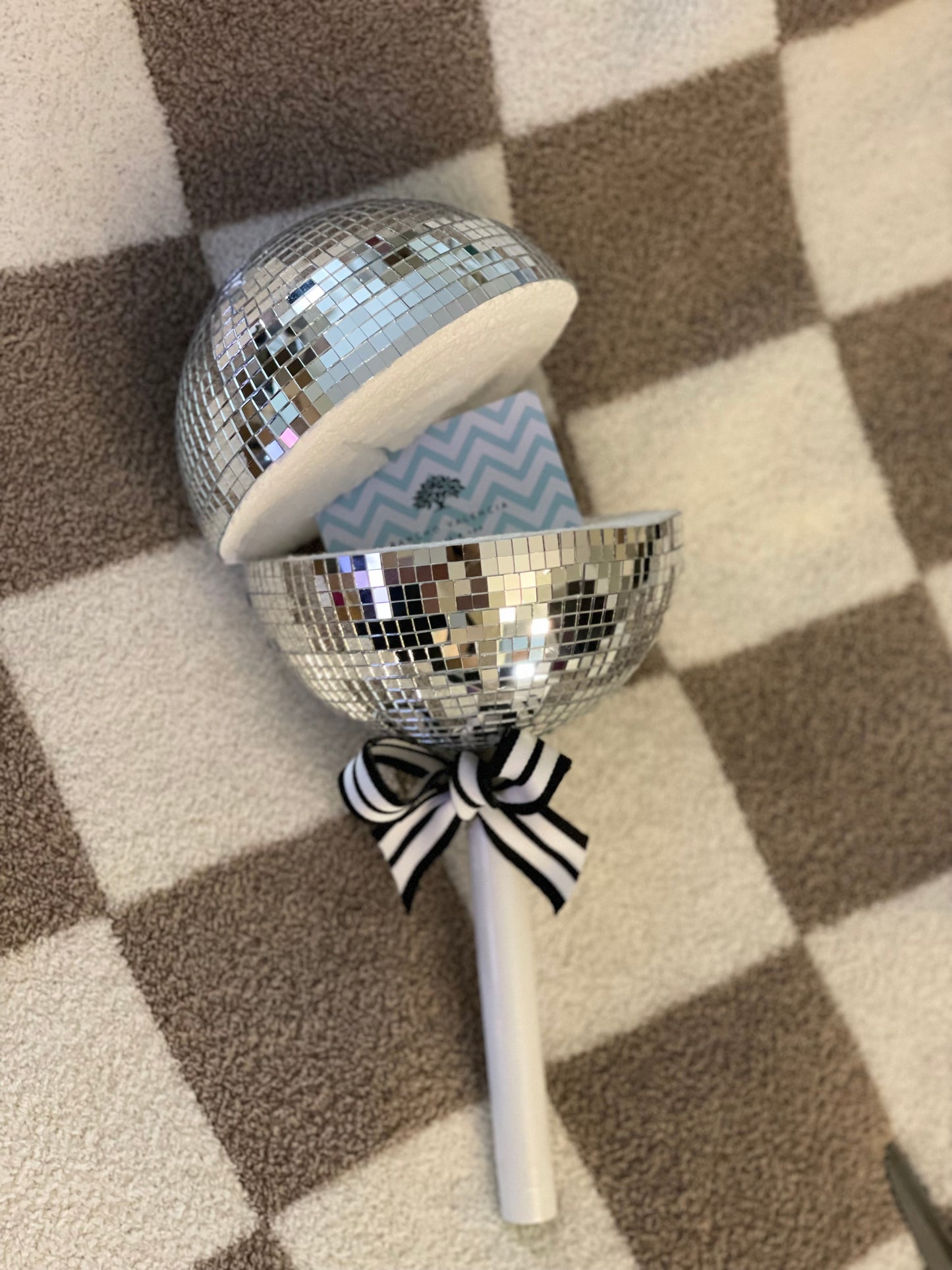 Disco Ball Lollipop Gift Card Holder